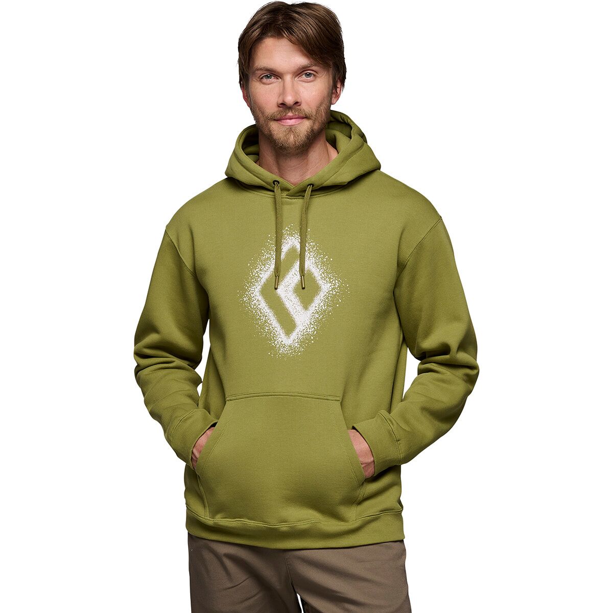 Image of Black Diamond Chalked Up 2.0 Pullover Hoodie - Men's Camp Green, S