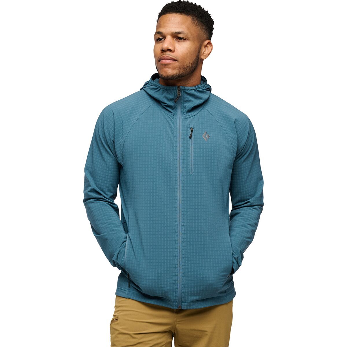 Image of Black Diamond Coefficient Storm Hooded Pullover Jacket - Men's Creek Blue, L