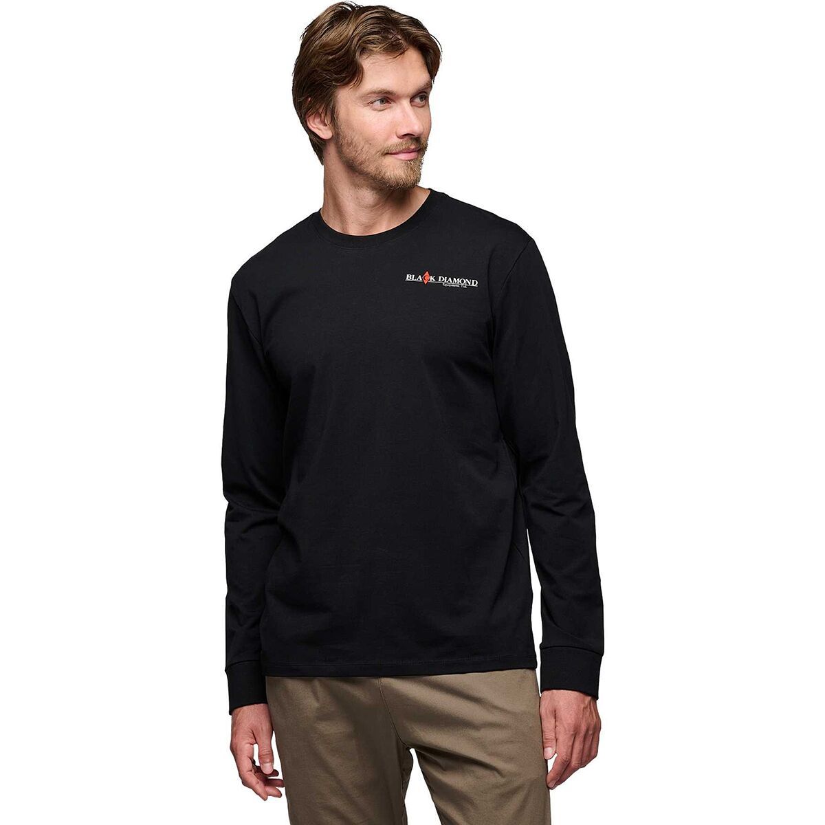 Black Diamond Heritage Wordmark Long-Sleeve T-Shirt - Men's Black, S