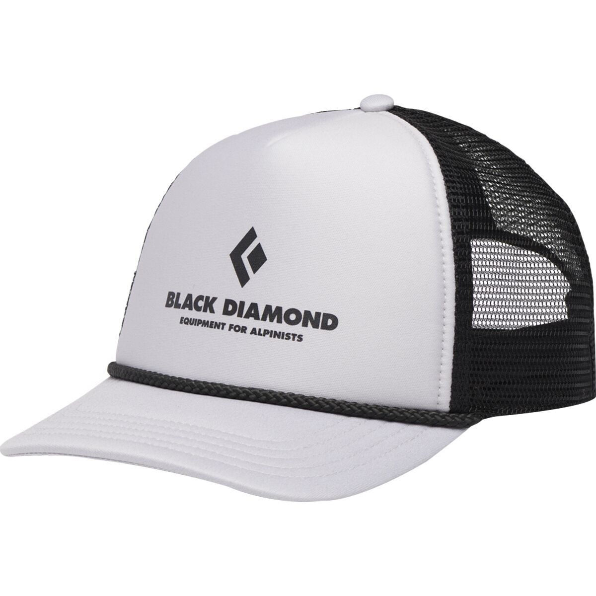 Image of Black Diamond Flat Bill Trucker Hat Pewter/Black Eqpmnt for Alpnst, One Size