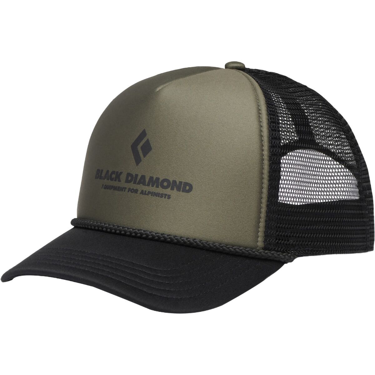 Image of Black Diamond Flat Bill Trucker Hat Tundra/Black Eqpmnt for Alpnst, One Size
