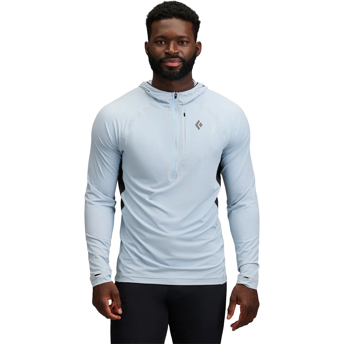 Image of Black Diamond Alpenglow Pro Hoodie - Men's Fog Blue, M