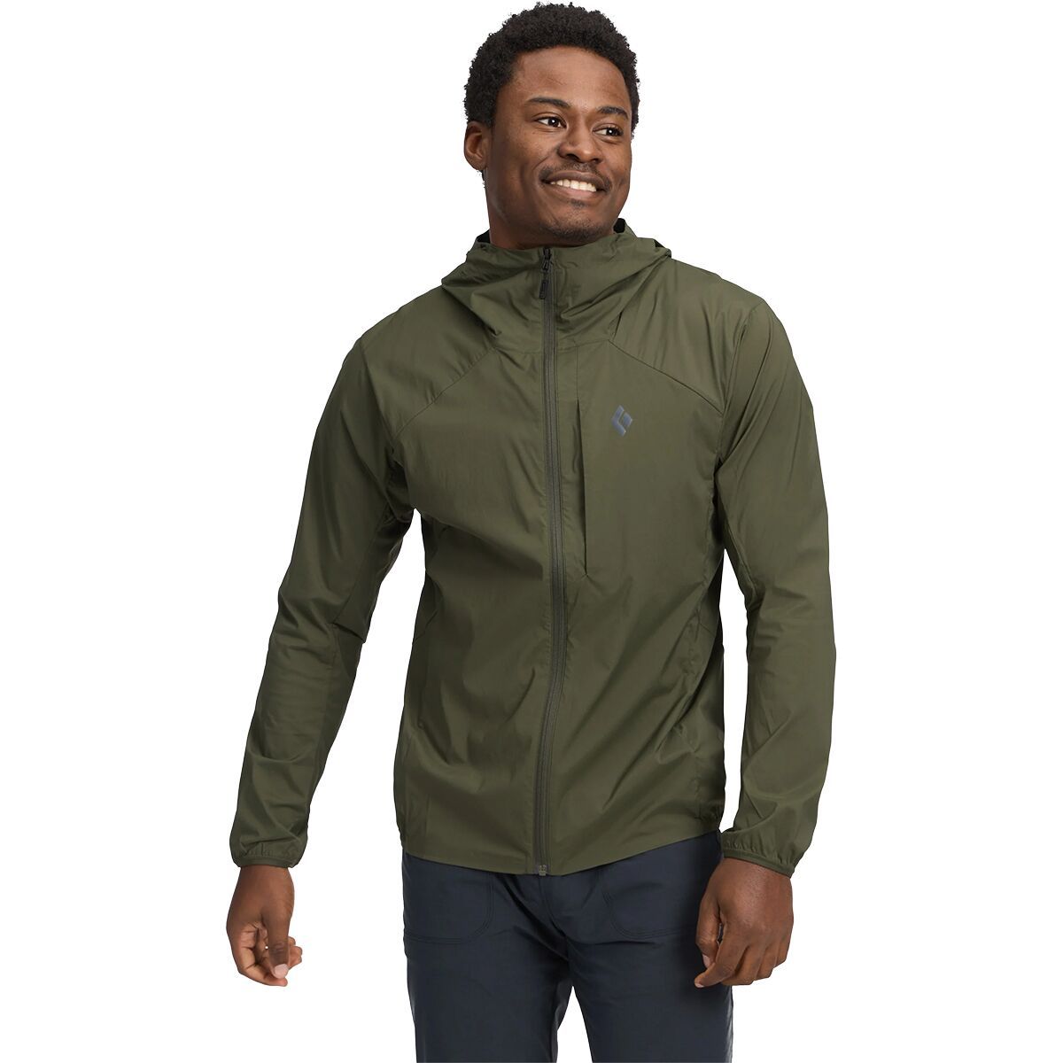Image of Black Diamond Alpine Start Hooded Jacket - Men's Dark Moss, M
