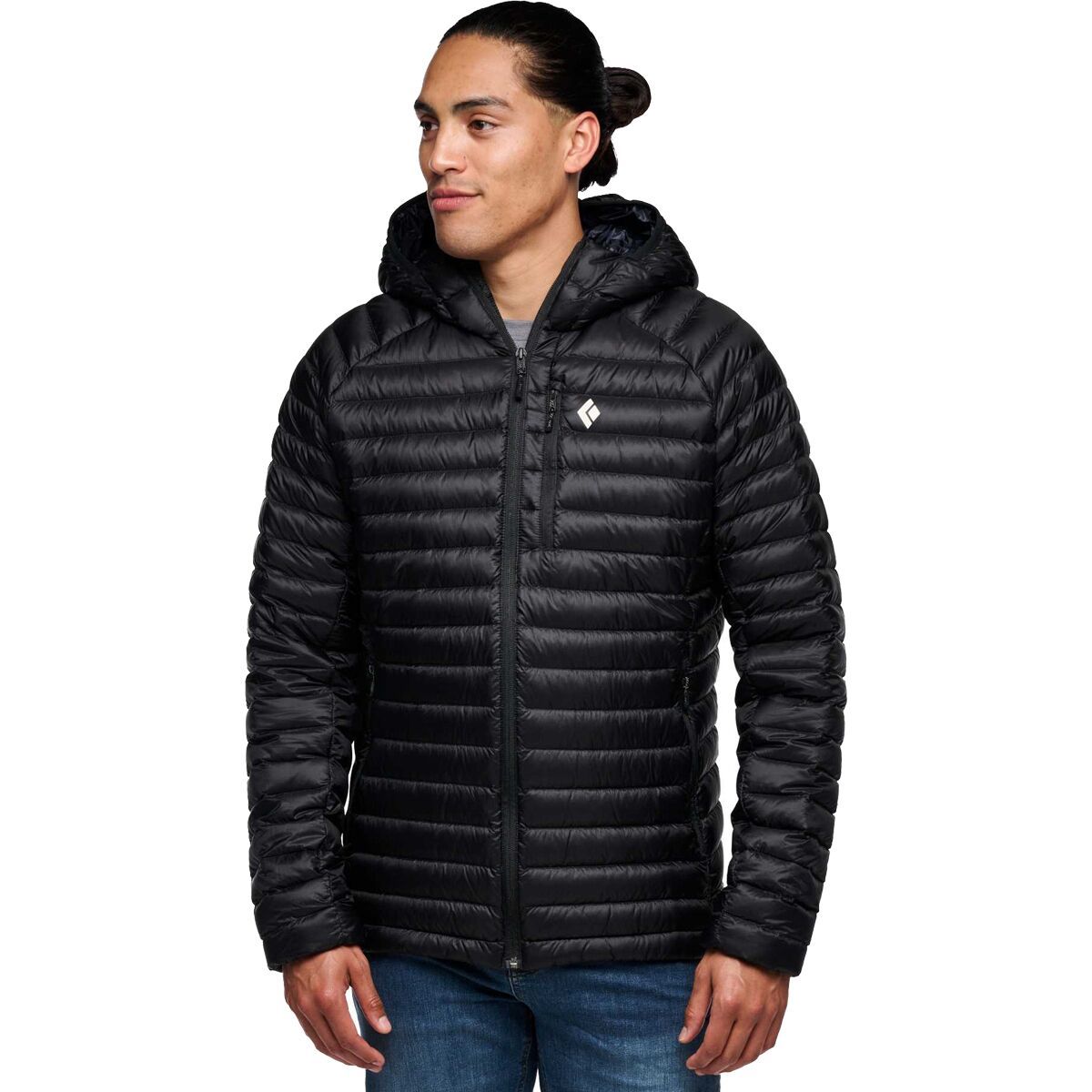 Image of Black Diamond Approach Down Hoodie - Men's Black, M