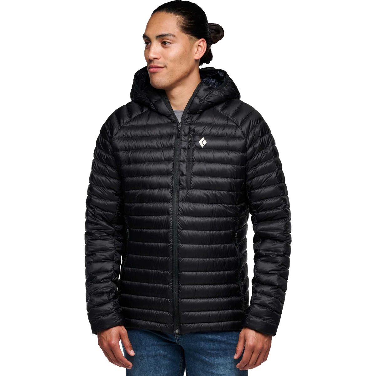 Image of Black Diamond Approach Down Hoodie - Men's Black, M