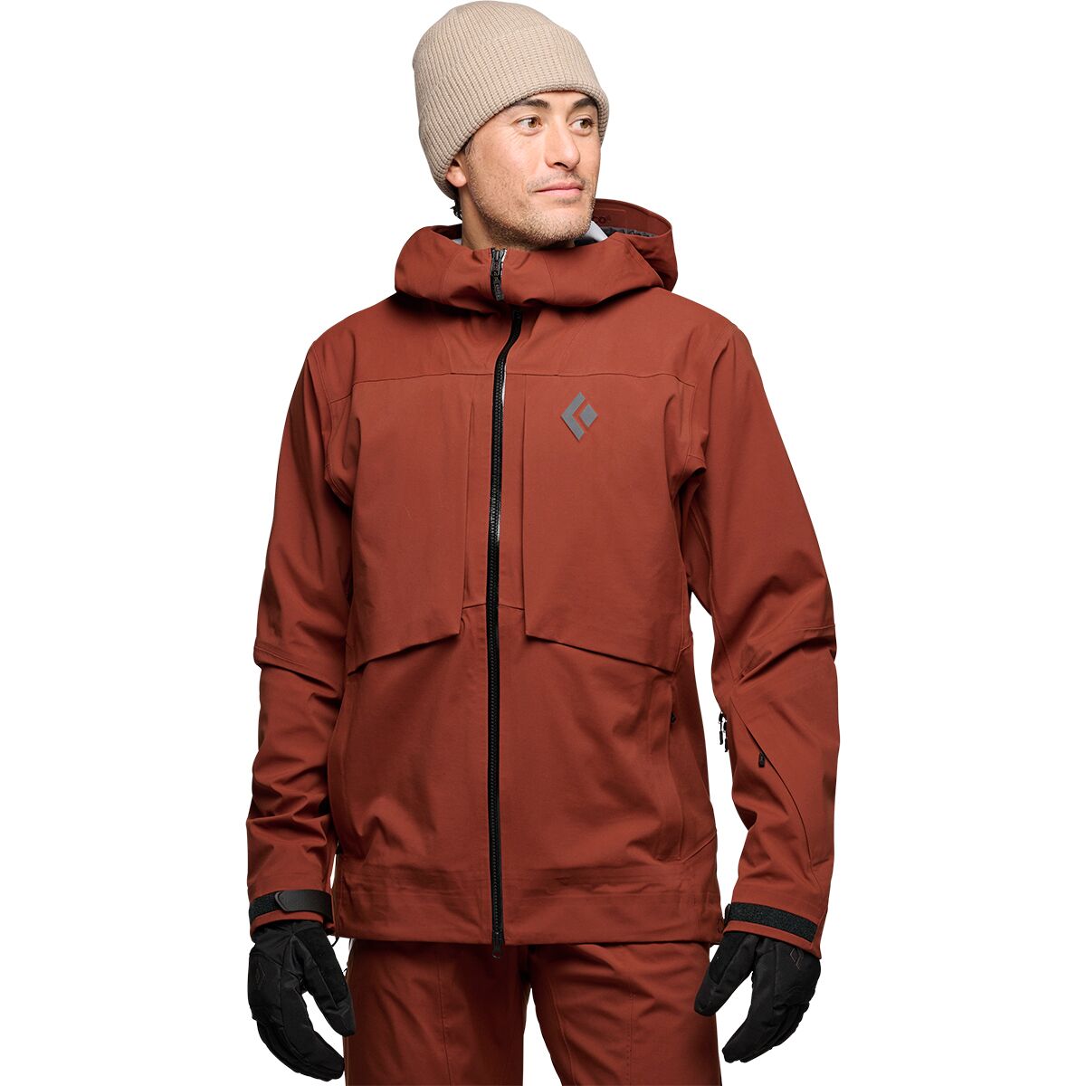 Image of Black Diamond Factor Shell Jacket - Men's Iron Red, XL