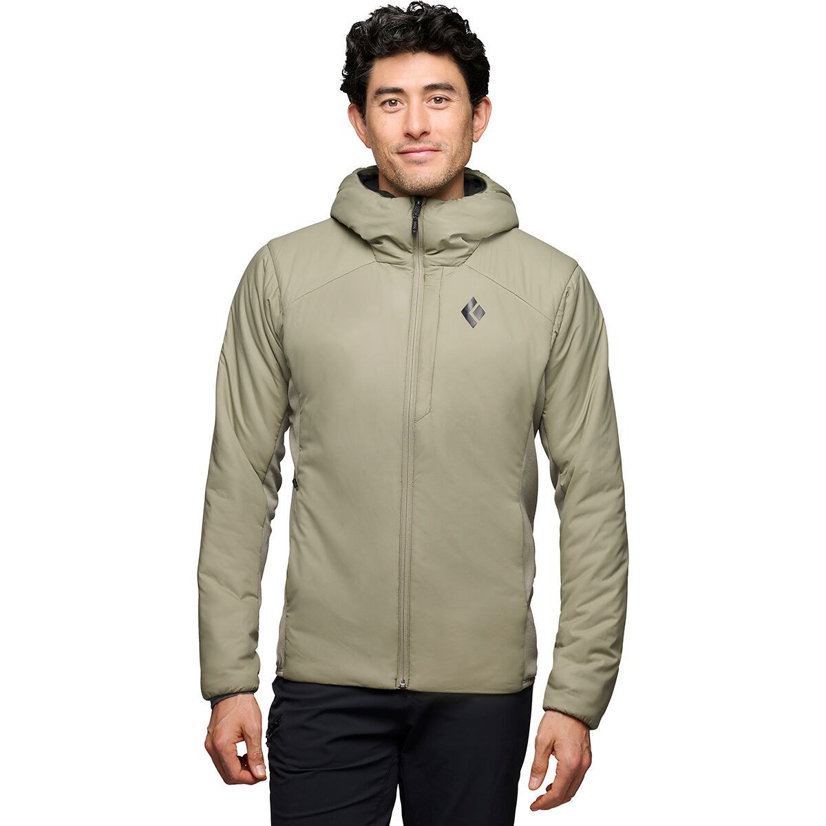 Image of Black Diamond First Light Hybrid Hooded Jacket - Men's Pine Smoke, XL