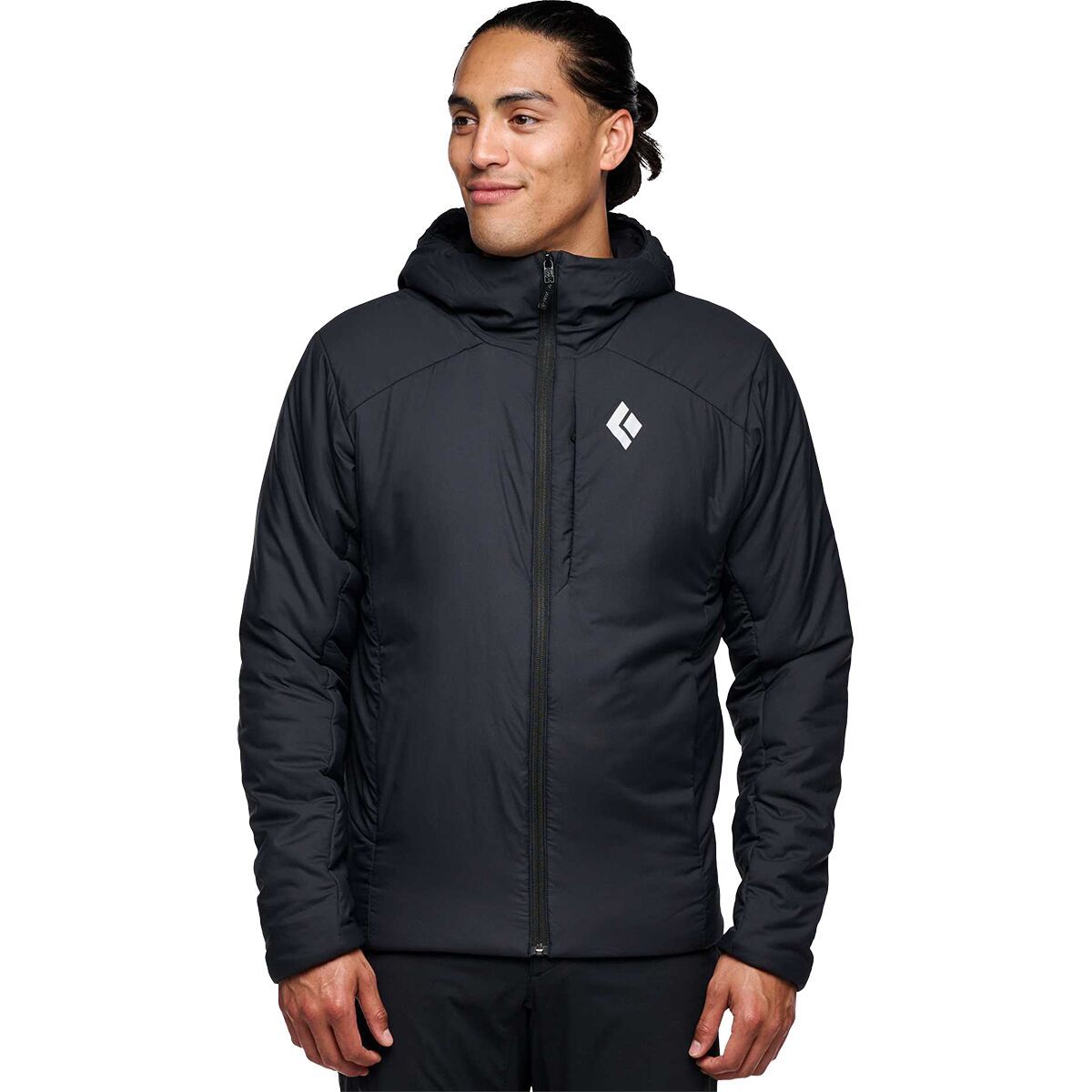 Image of Black Diamond First Light Stretch Hooded Jacket - Men's Black, M