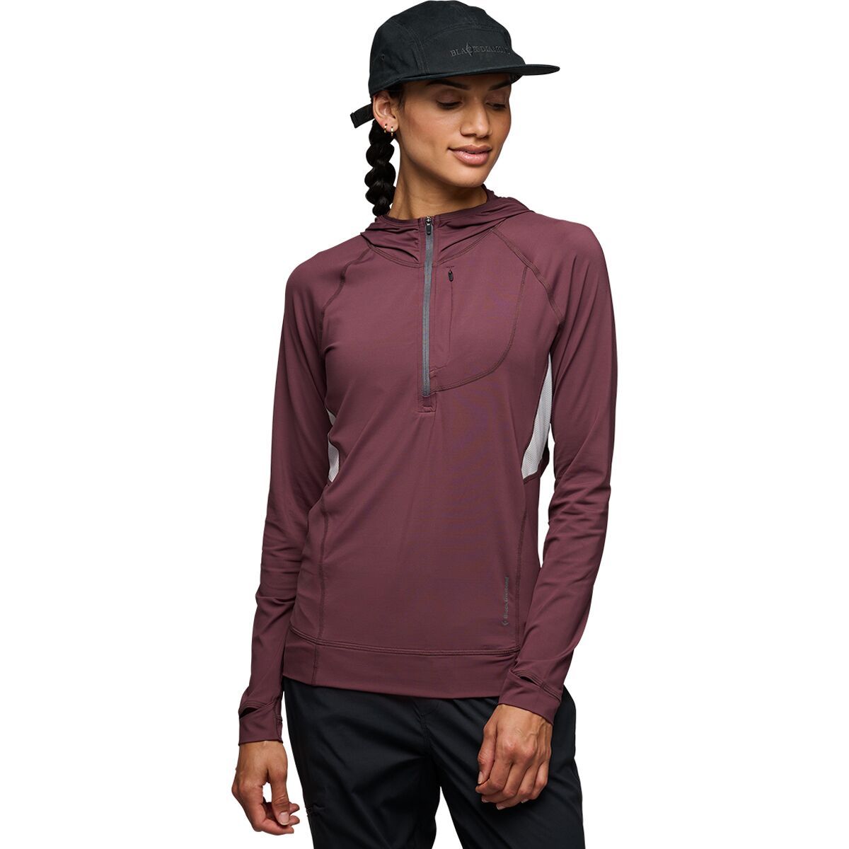 Black Diamond Alpenglow Pro Hooded Top - Women's Fig, XS