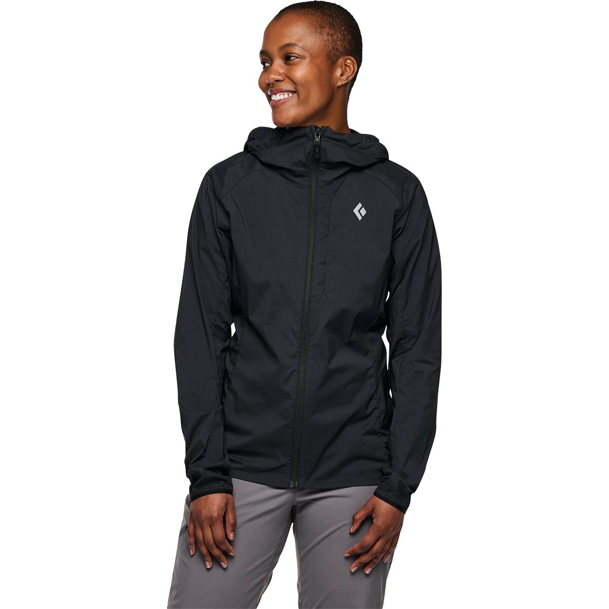 Image of Black Diamond Alpine Start Hooded Jacket - Women's Black, M