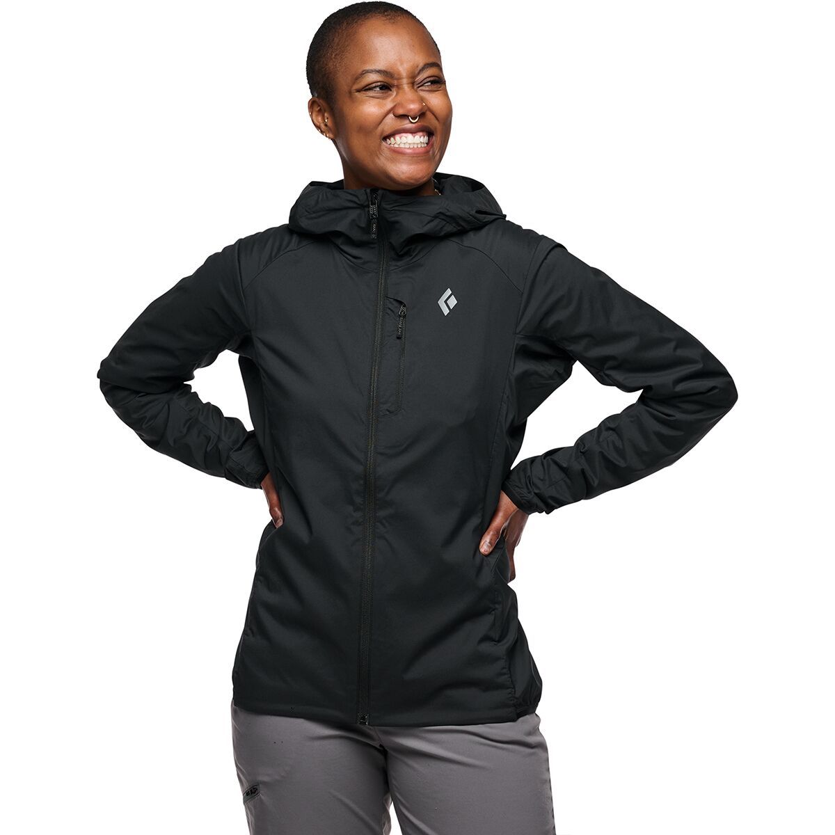 Black Diamond Alpine Start Insulated Hooded Jacket - Women's Black, XL