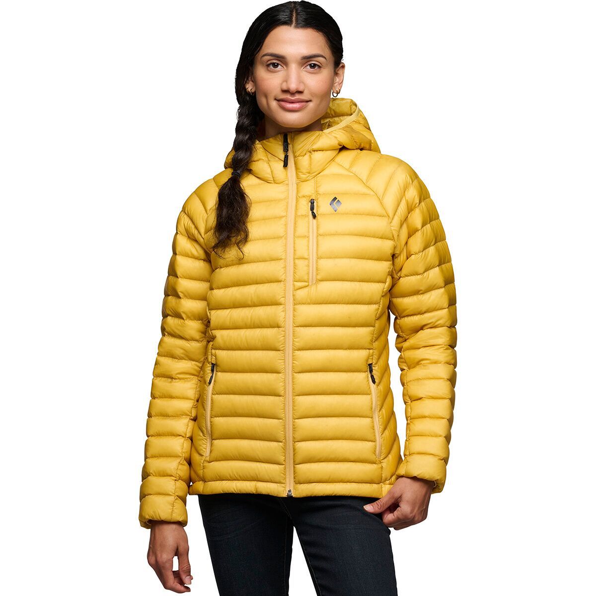 Image of Black Diamond Approach Down Hooded Jacket - Women's Soft Ochre, M