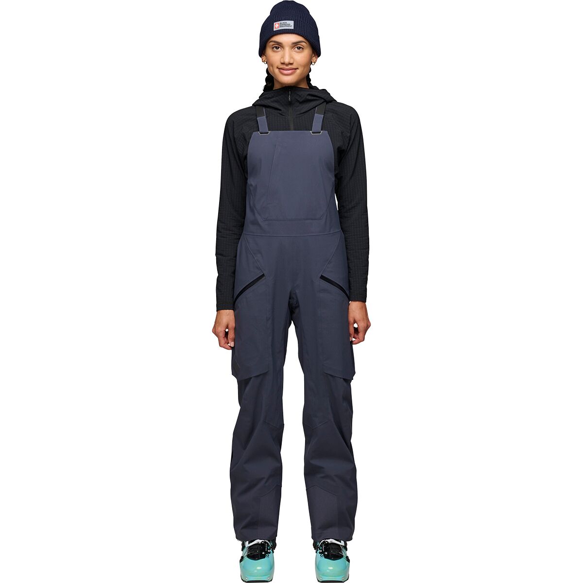 Image of Black Diamond Factor Bib Pant - Women's Charcoal, S