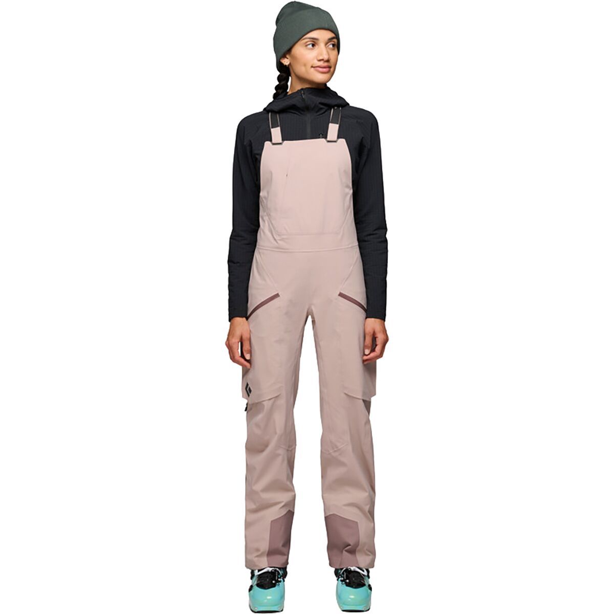 Image of Black Diamond Factor Bib Pant - Women's Pale Mauve, M