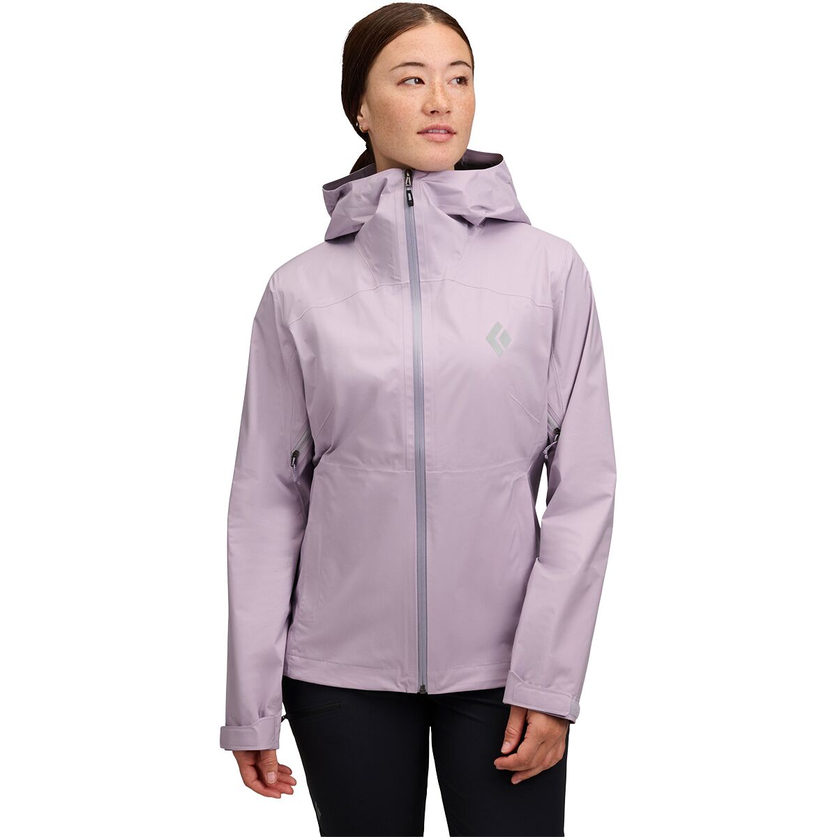 Image of Black Diamond Fineline Stretch Rain Shell - Women's Dusk Violet, XL