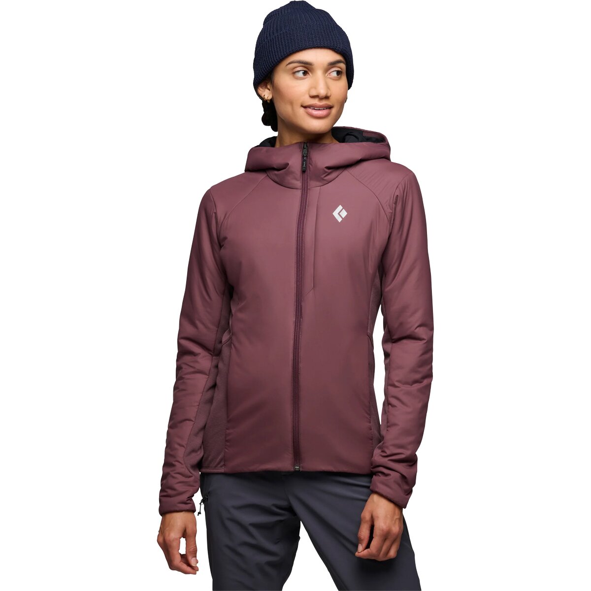Image of Black Diamond First Light Hybrid Hooded Jacket - Women's Fig, L