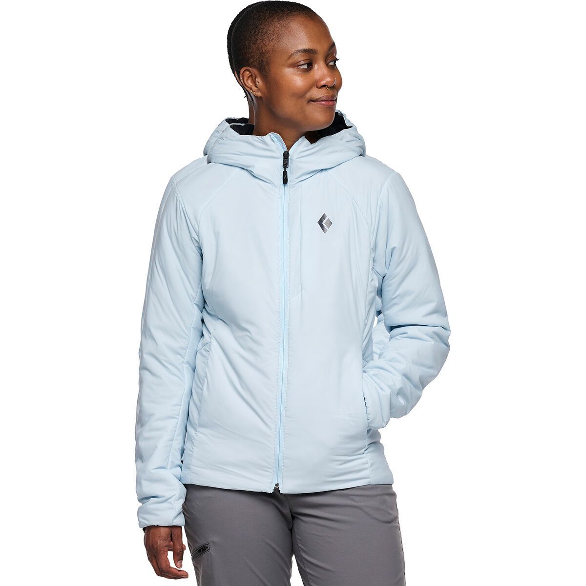 Image of Black Diamond First Light Stretch Hooded Jacket - Women's Belay Blue, M