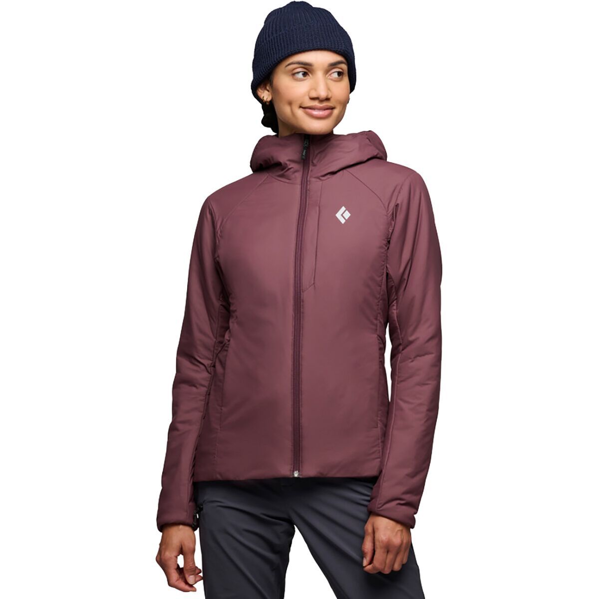 Image of Black Diamond First Light Stretch Hooded Jacket - Women's Fig, S