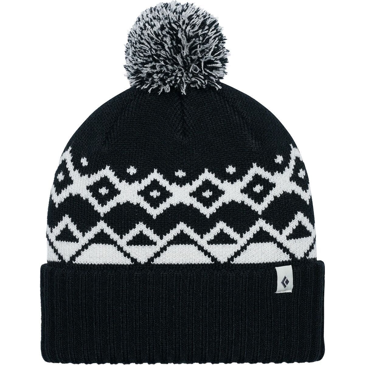Image of Black Diamond Tom Pom Beanie Black/White, One Size