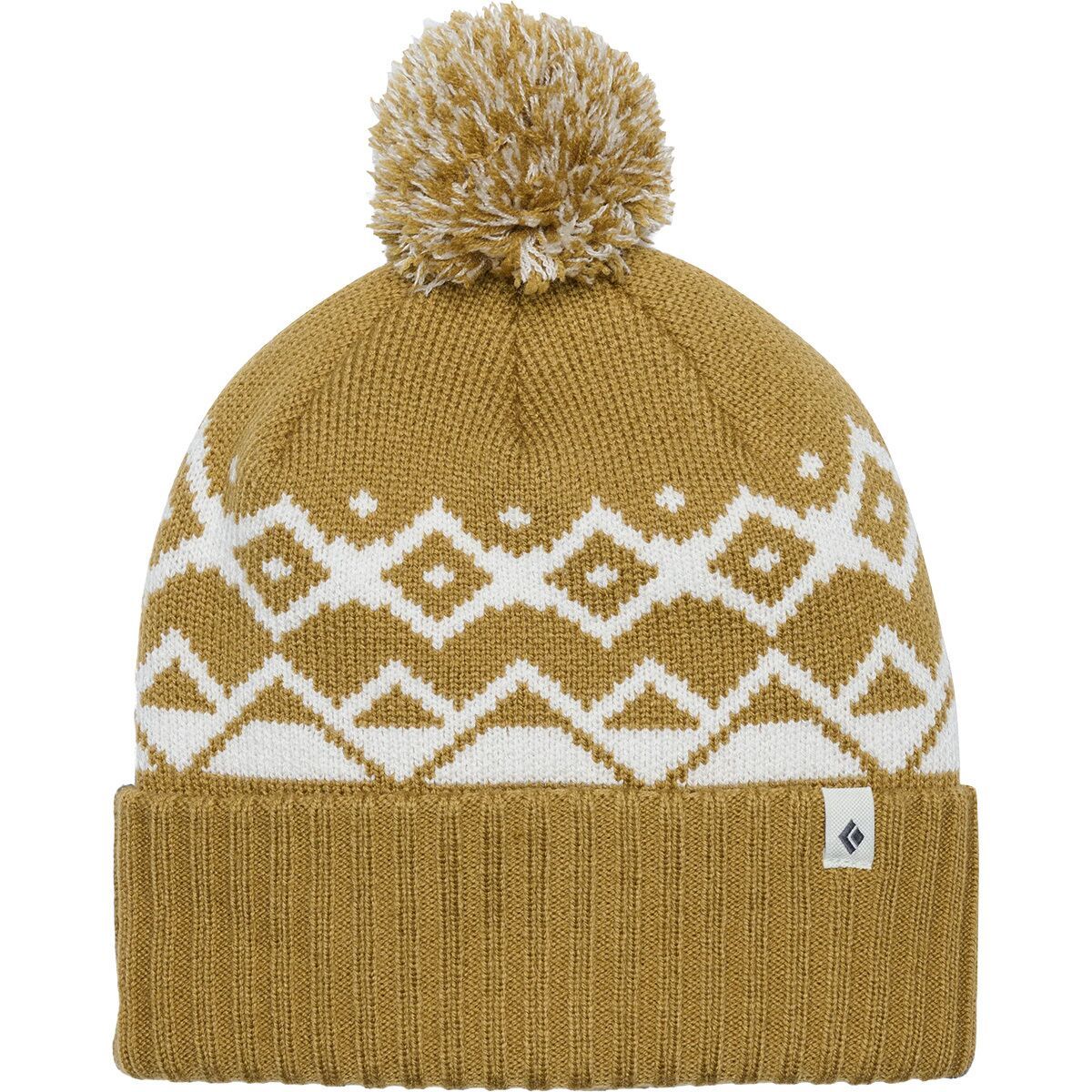 Image of Black Diamond Tom Pom Beanie Flax/White, One Size