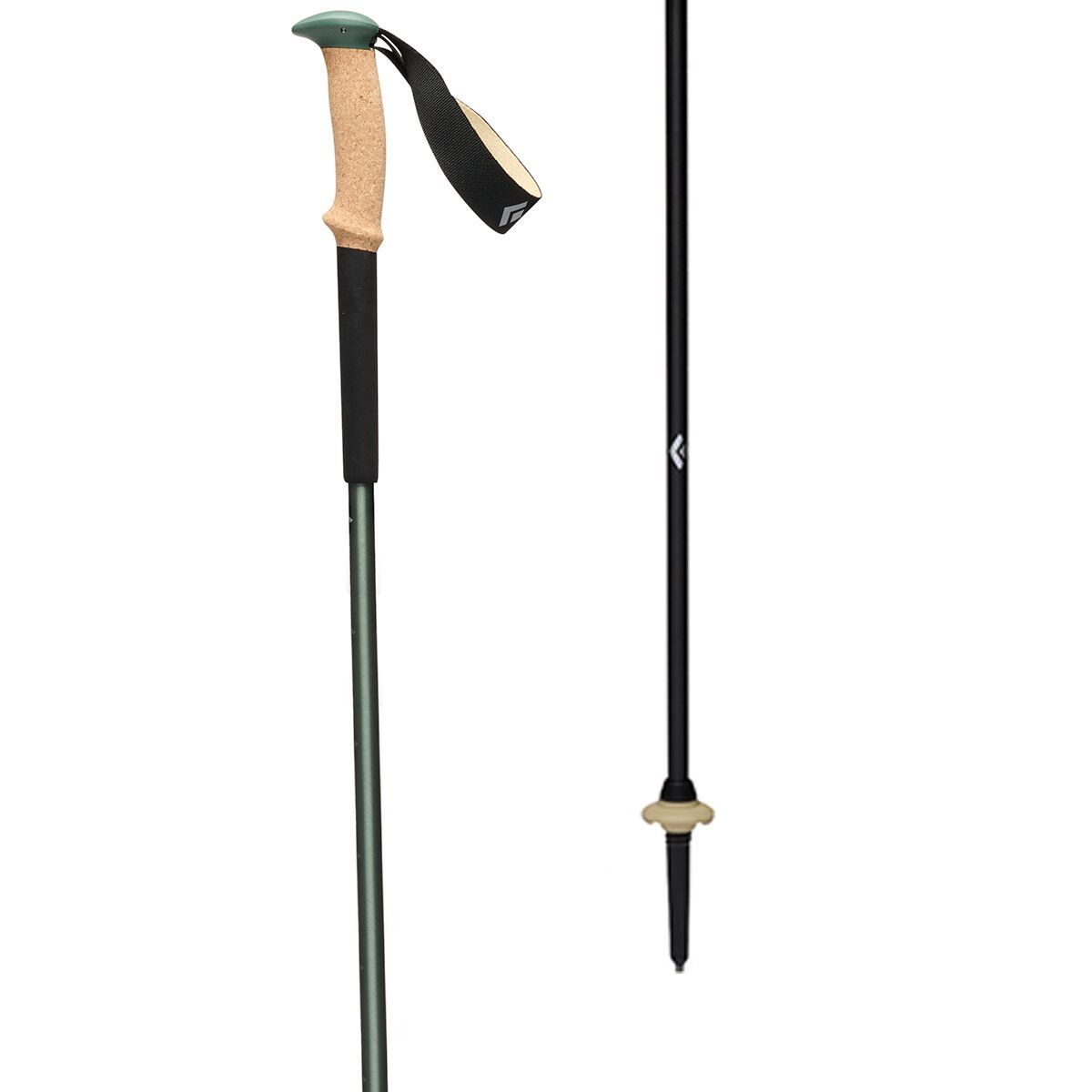 Image of Black Diamond Trail Cork Trekking Poles Laurel Green, One Size