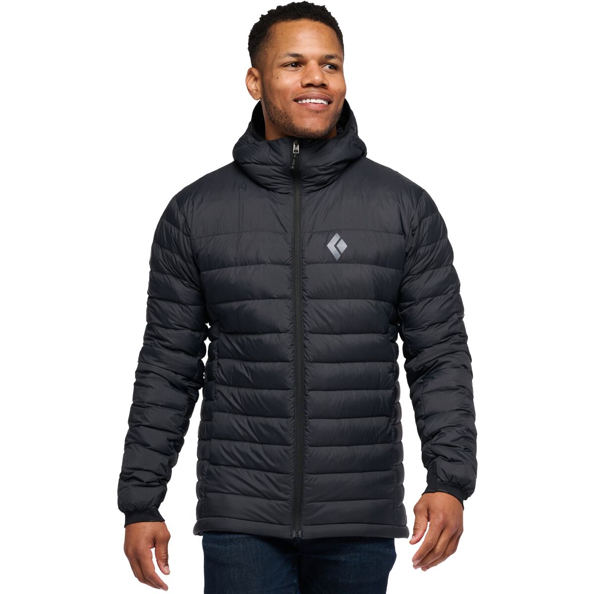 Image of Black Diamond Access Down Hooded Jacket - Men's Black, XL
