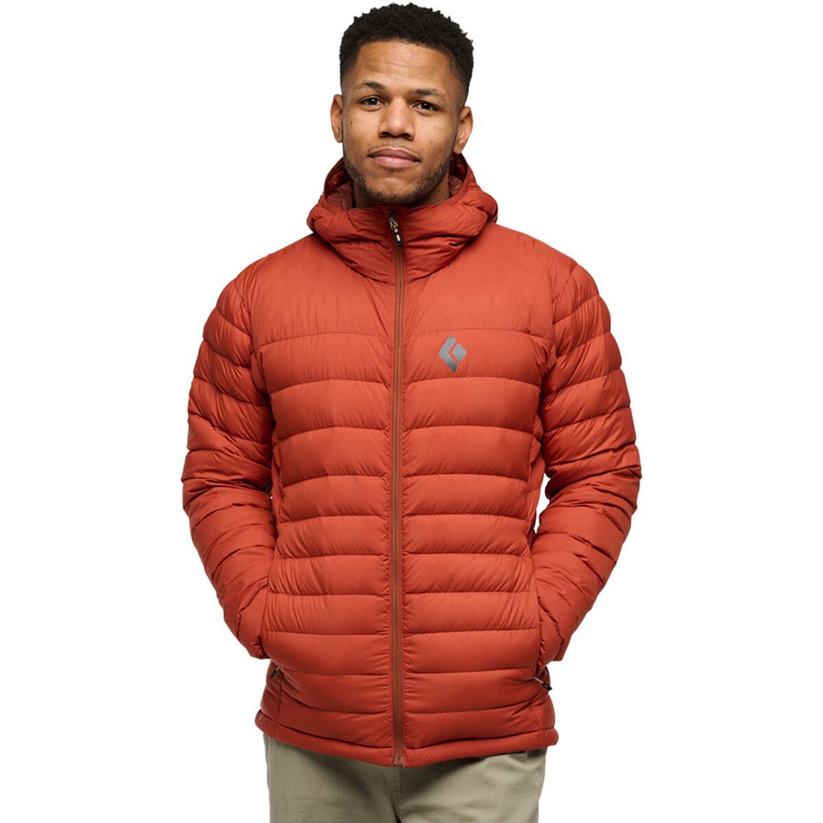 Image of Black Diamond Access Down Hooded Jacket - Men's Burnt Sienna, L