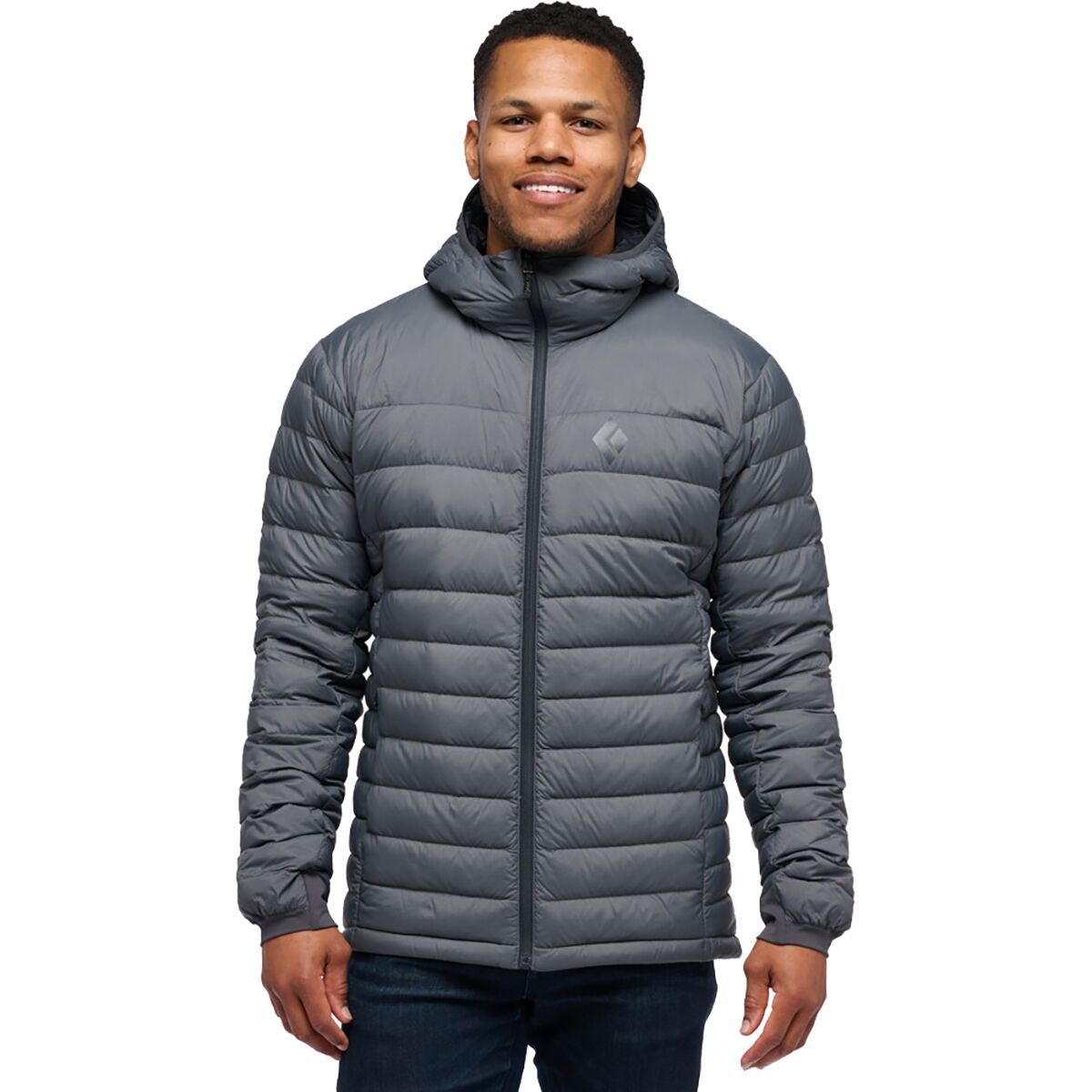 Image of Black Diamond Access Down Hooded Jacket - Men's Carbon, L