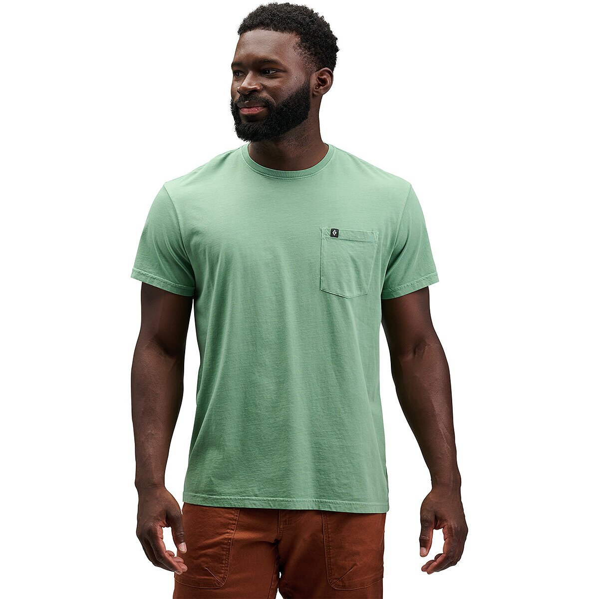 Image of Black Diamond Diamond Patch Pocket T-Shirt - Men's Laurel Green, XL