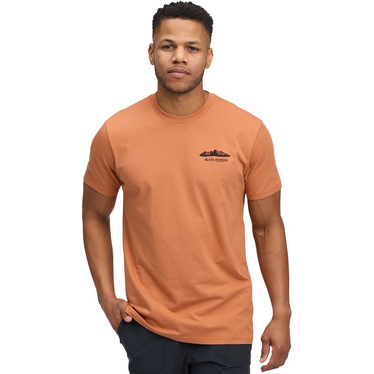 Image of Black Diamond Mountainscape T-Shirt - Men's Moab Brown, S