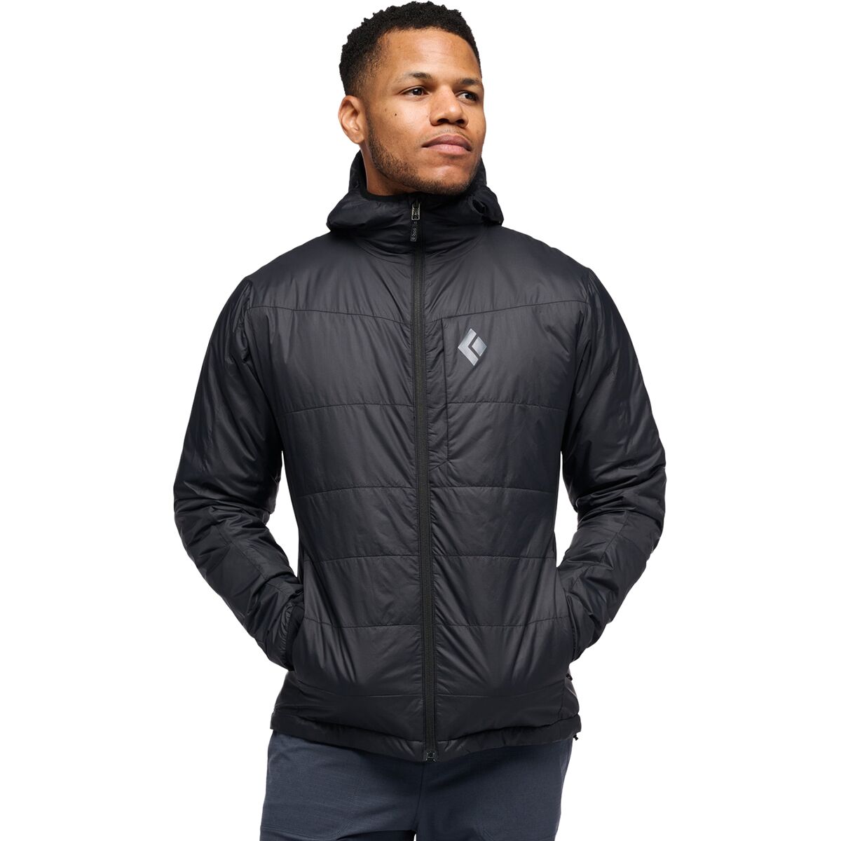 Image of Black Diamond Solution Hooded Jacket - Men's Black, M