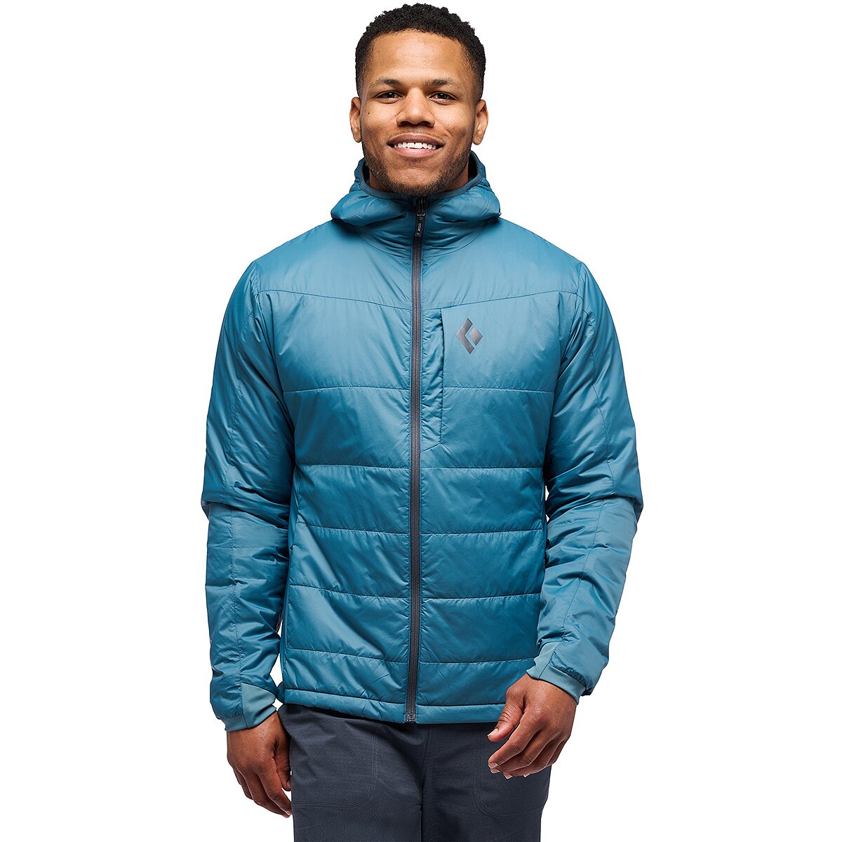 Image of Black Diamond Solution Hooded Jacket - Men's Creek Blue, S