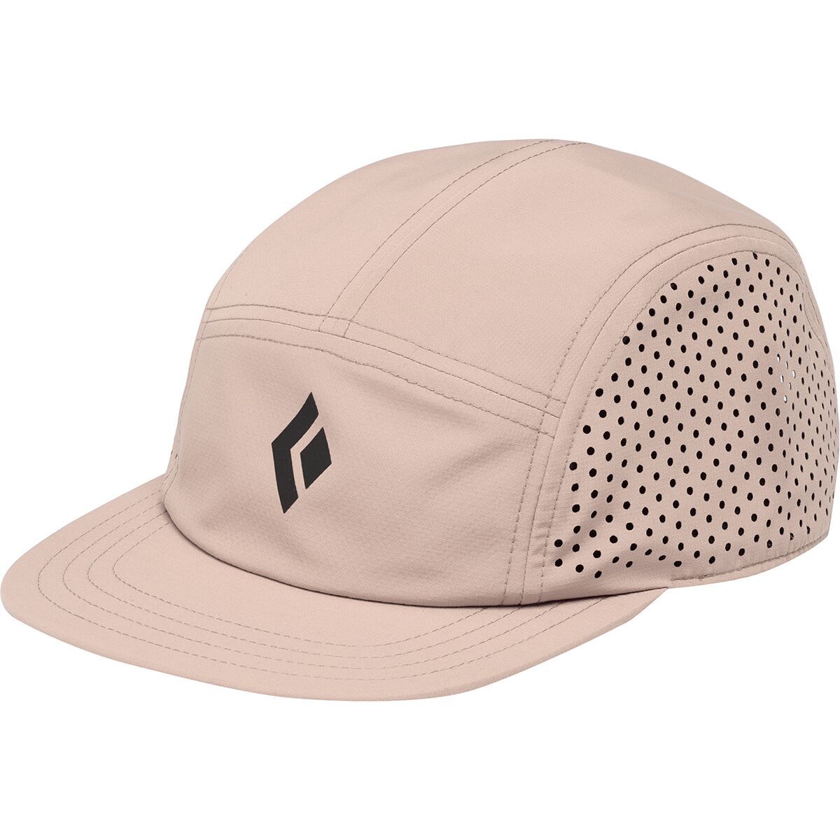 Image of Black Diamond 5-Panel Synthetic Cap Pale Mauve/Black Icon Logo, One Size