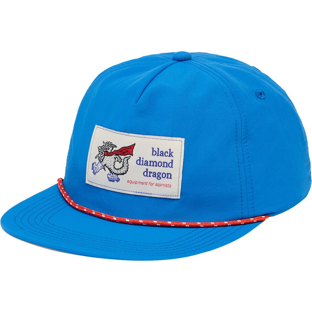 Image of Black Diamond Synthetic Rope Hat Drifter Blue/White Dragon Patch, One Size