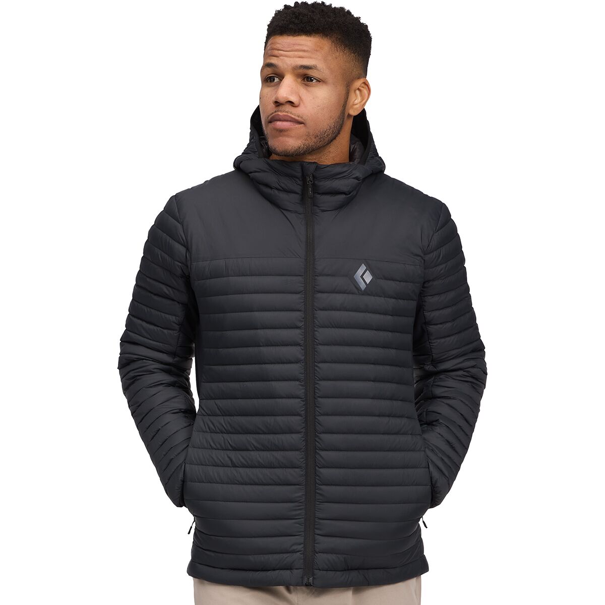 Image of Black Diamond Access Down 1.0 Hooded Jacket - Men's Black, L