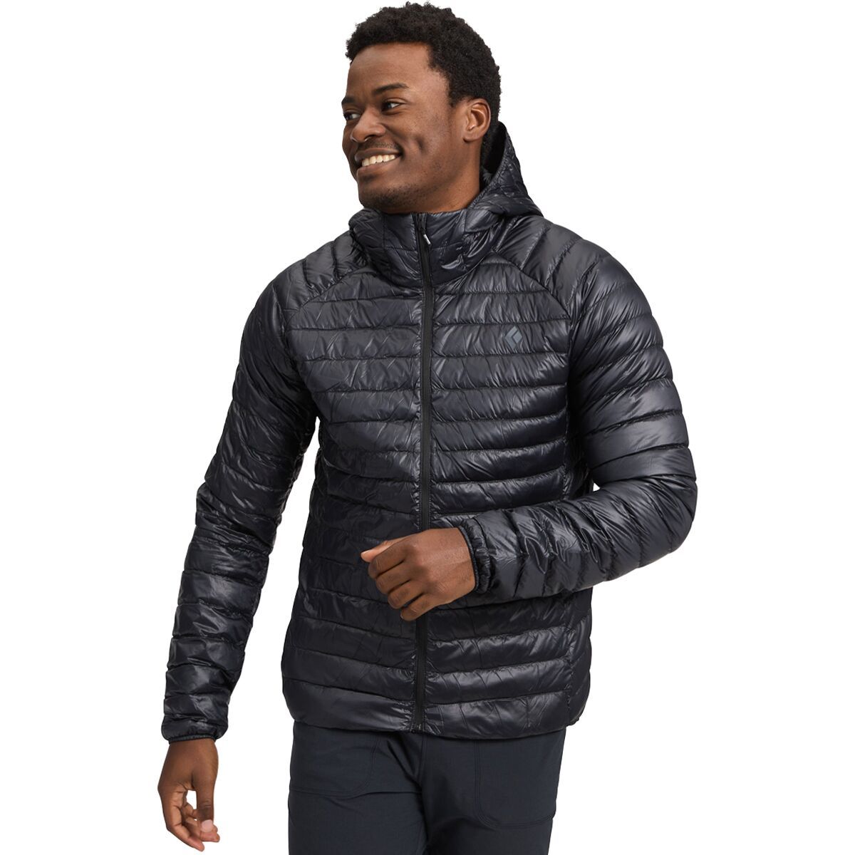 Image of Black Diamond Deploy Down 0.5 Full-Zip Hooded Jacket - Men's Black, XL