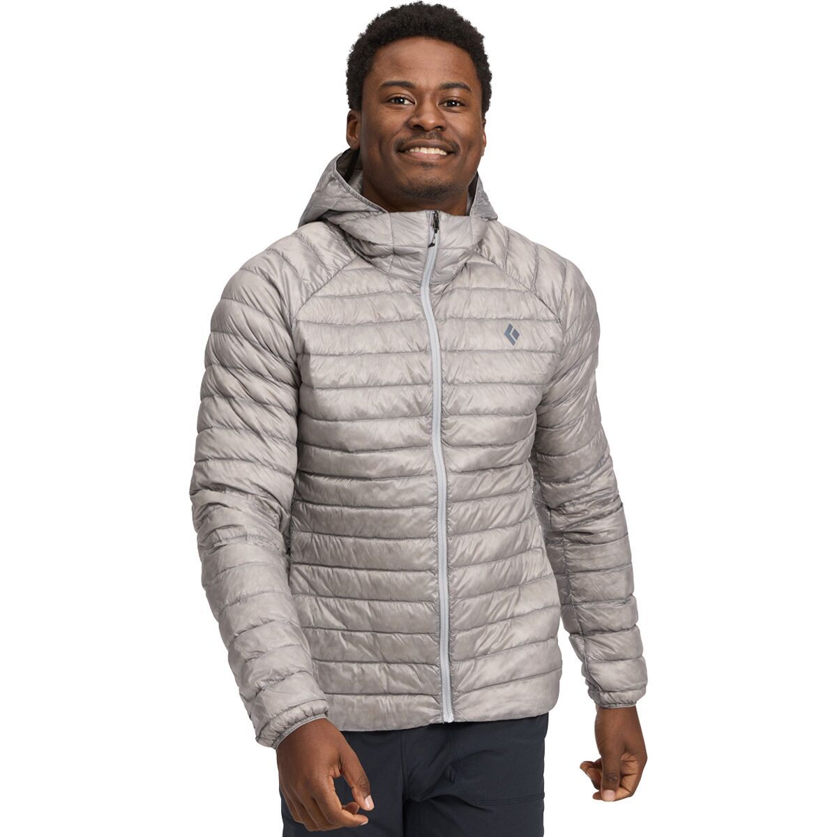 Image of Black Diamond Deploy Down 0.5 Full-Zip Hooded Jacket - Men's Pewter, XL