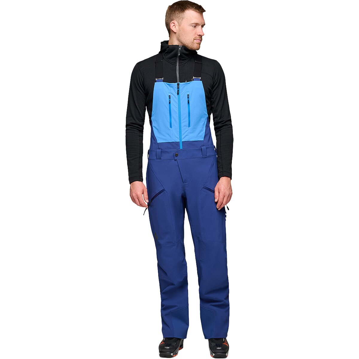 Image of Black Diamond Recon Stretch Bib Pant - Men's Twilight Blue/Vertical Blue, S