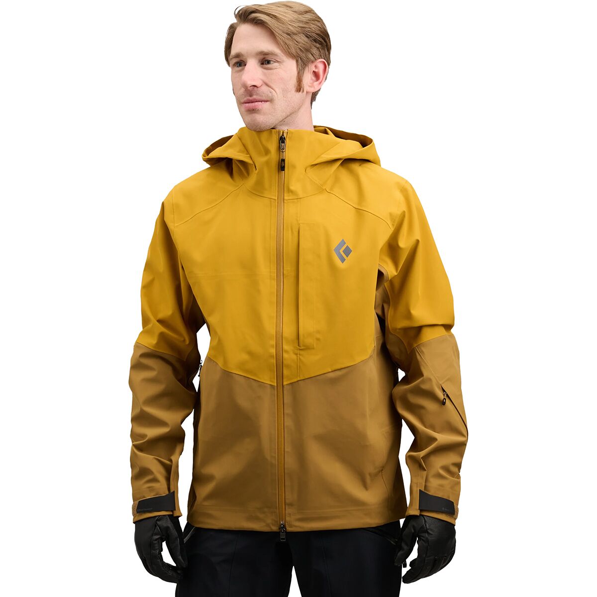 Image of Black Diamond Recon Stretch Ski Shell - Men's Amber/Flax, L