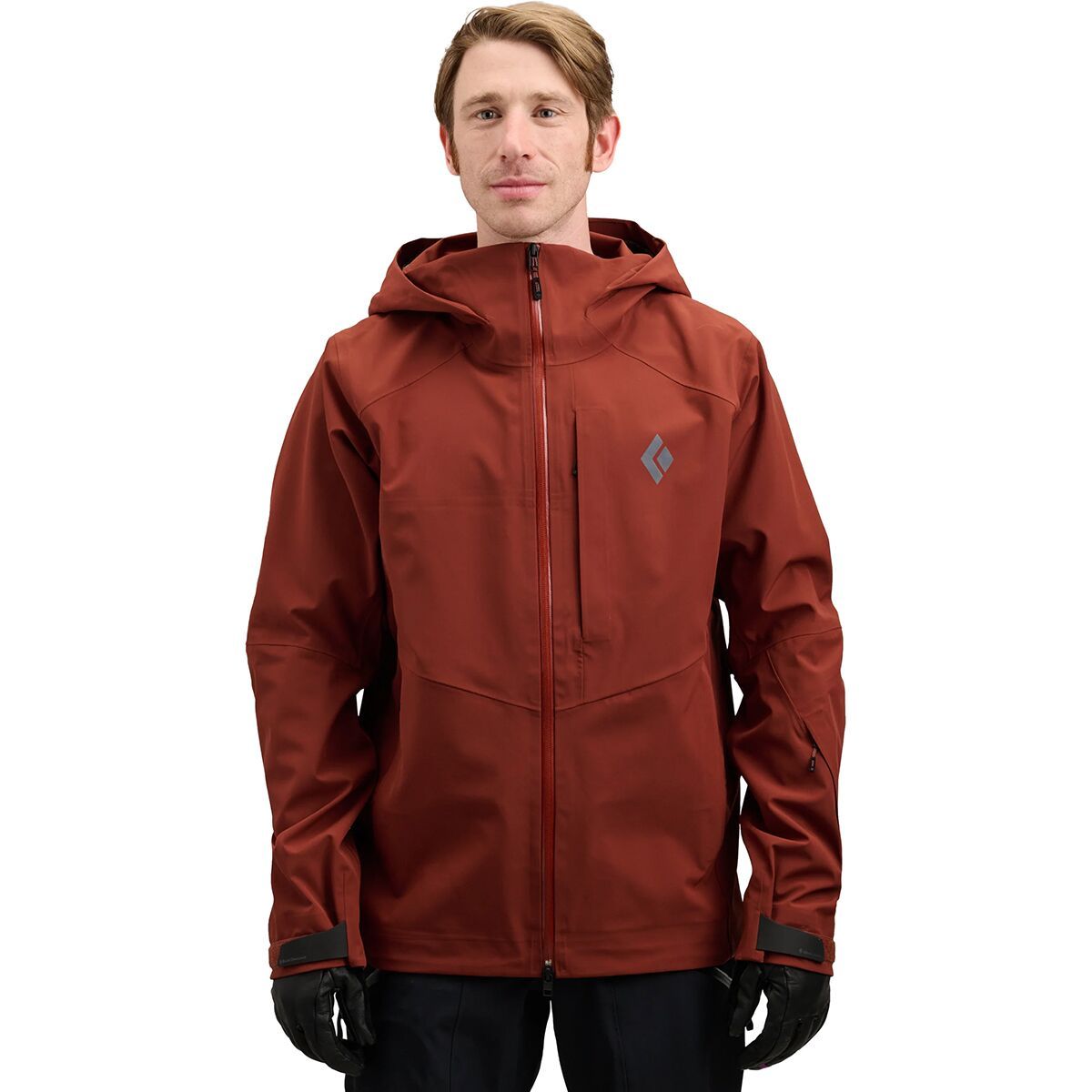 Image of Black Diamond Recon Stretch Ski Shell - Men's Iron Red, XL