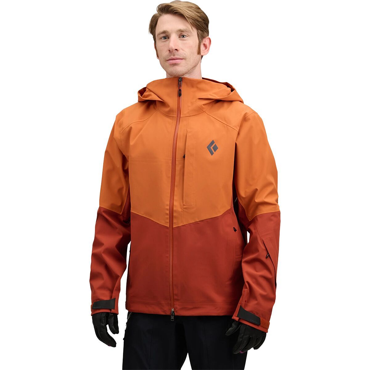 Image of Black Diamond Recon Stretch Ski Shell - Men's Saffron/Burnt Sienna, M