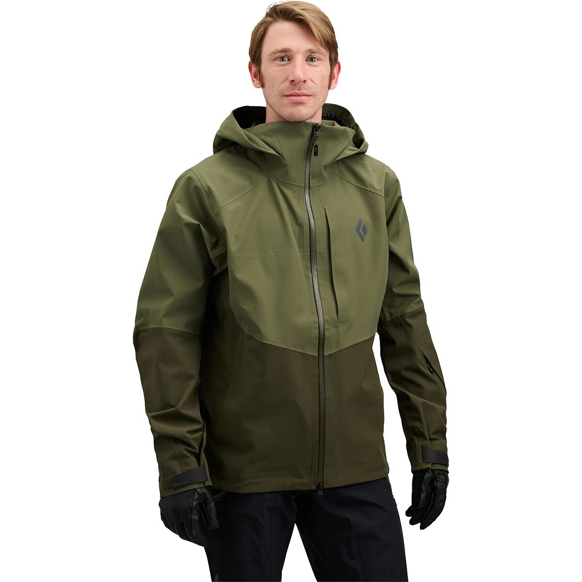 Image of Black Diamond Recon Stretch Ski Shell - Men's Tundra/Dark Moss, XL
