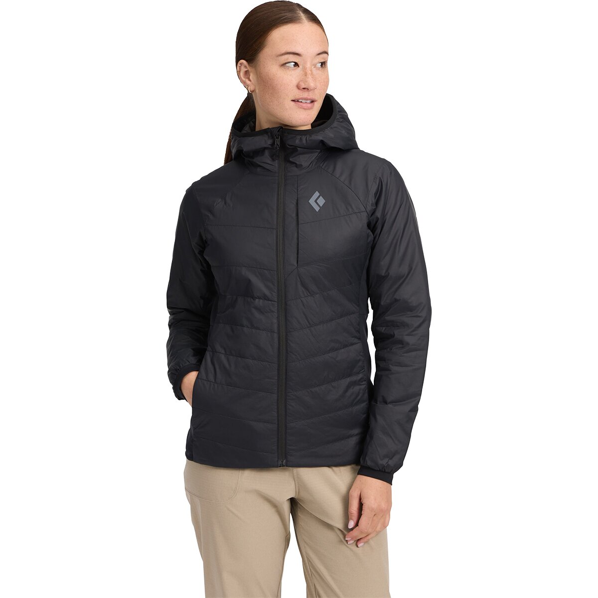 Image of Black Diamond Solution 1.0 Hoodie - Women's Black, L