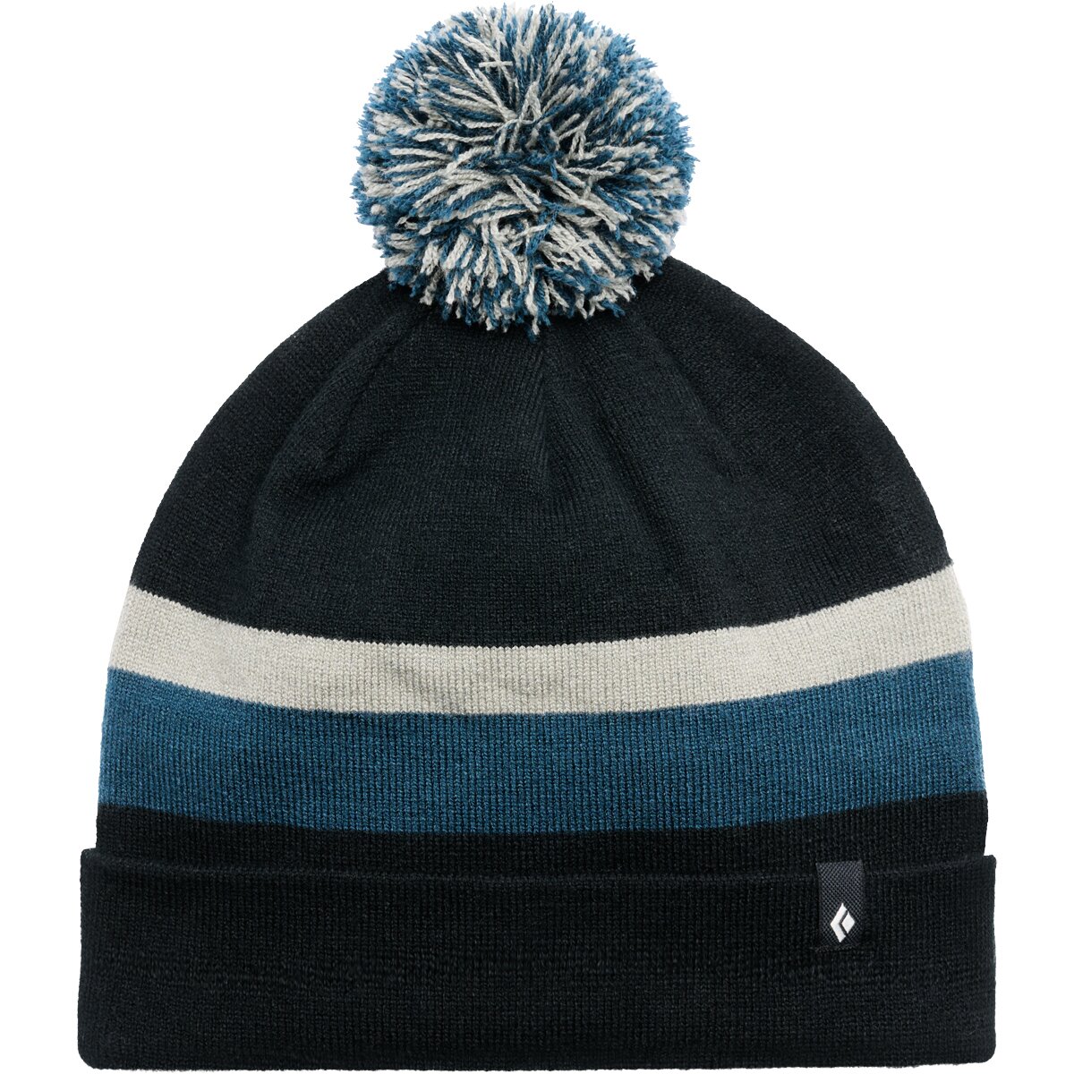 Black Diamond Black Diamond Tech Pom Beanie Black/Pine Smoke/Midnight Blue, One Size - $49.00 at Backcountry.com