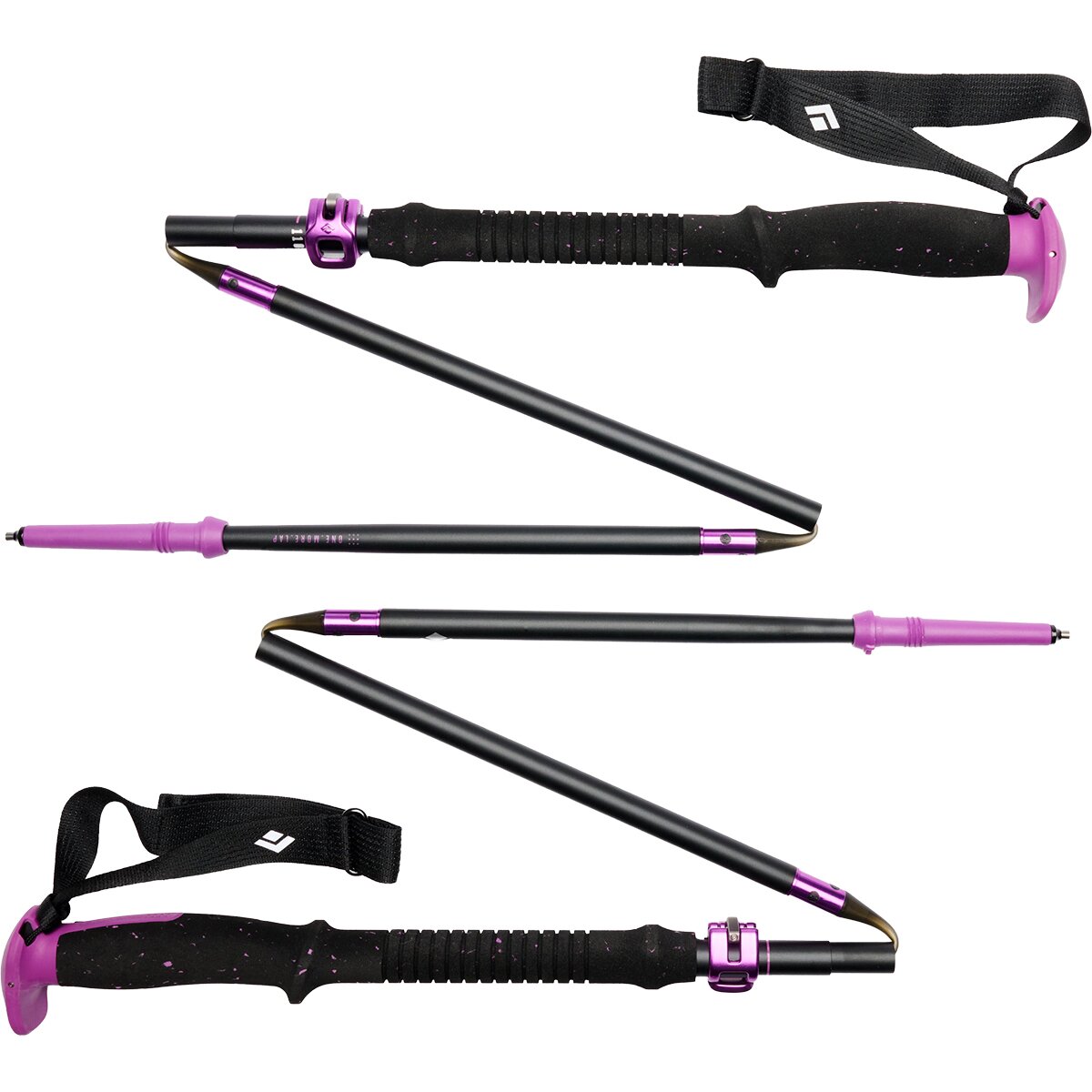 Image of Black Diamond Expedition Compactor Poles Piton Purple, 125cm