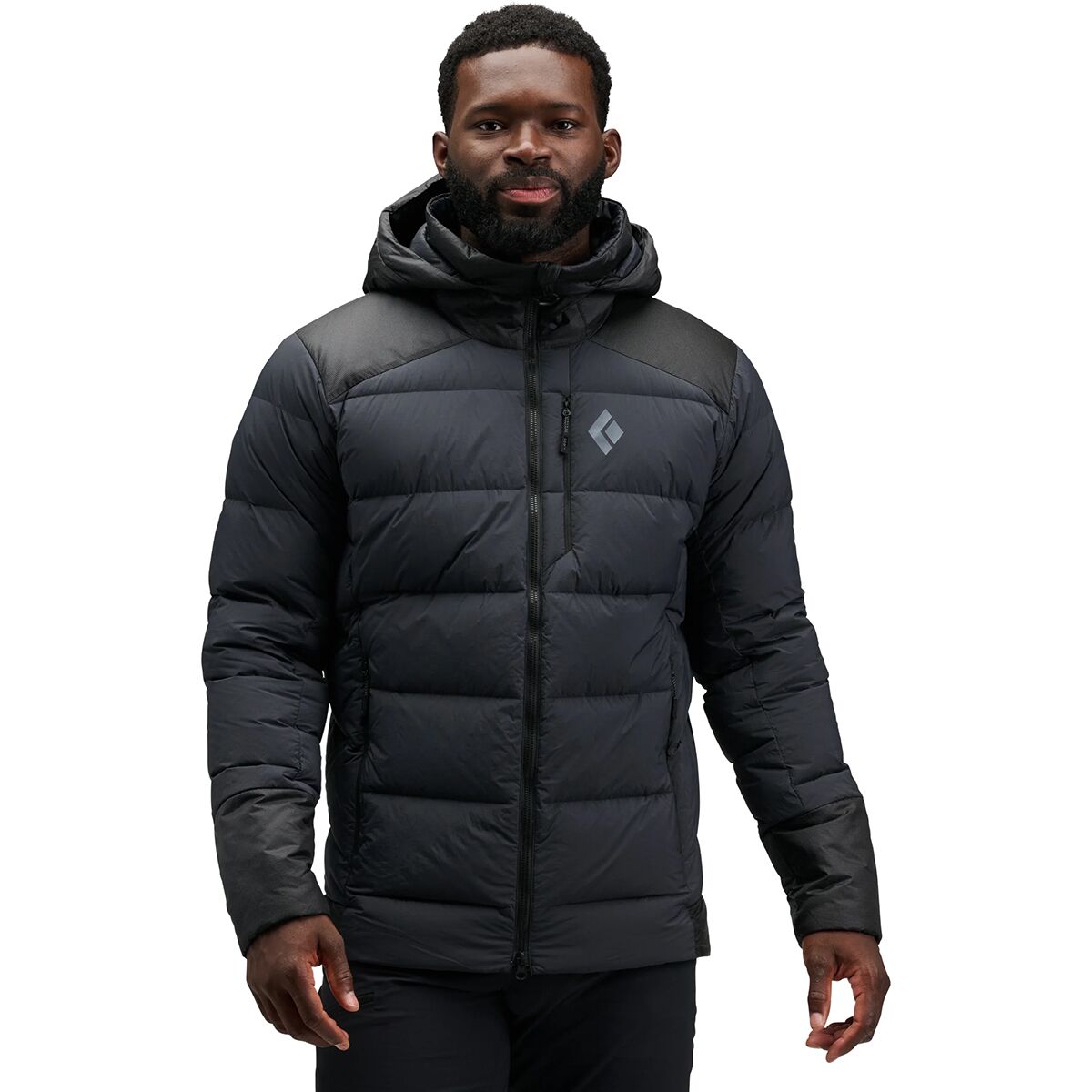 Image of Black Diamond Mission Down 3000 Hooded Jacket - Men's Black, XL