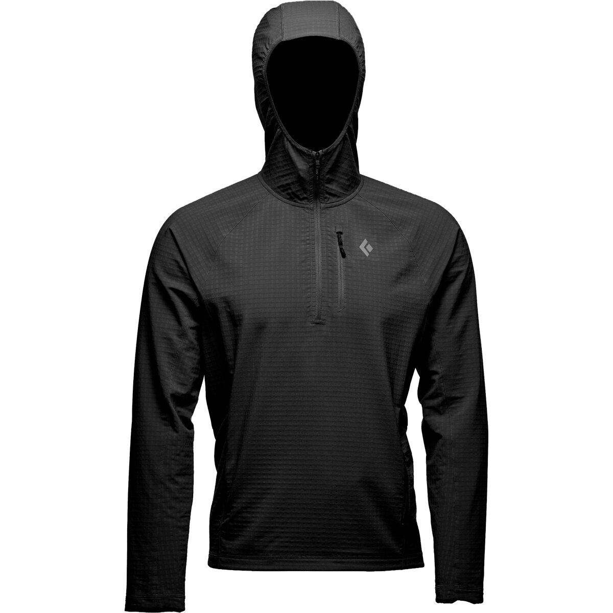 Image of Black Diamond Coefficient Storm Full-Zip Hoodie - Men's Black, XL
