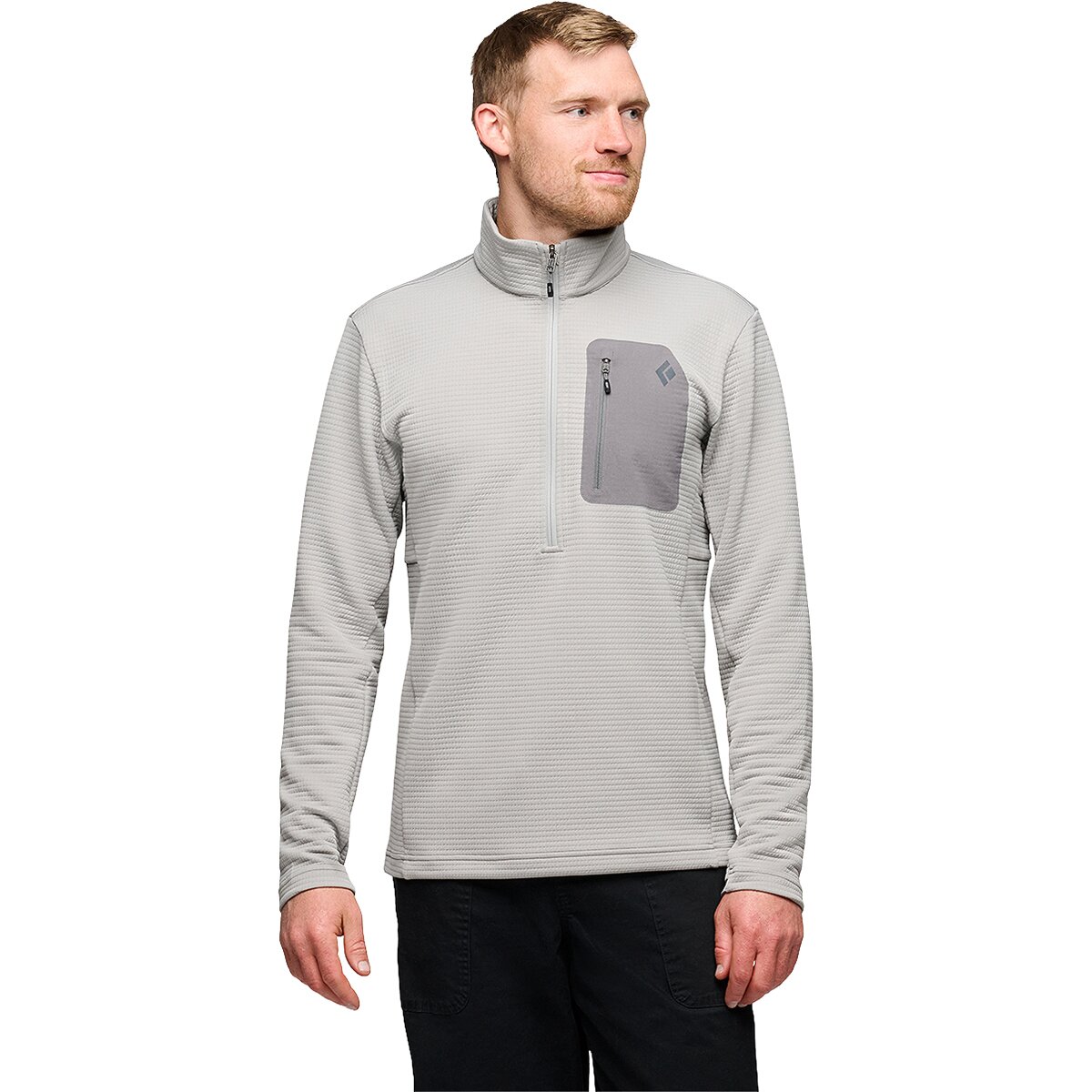 Image of Black Diamond Diverge 1/2-Zip Jacket - Men's Pewter, XL