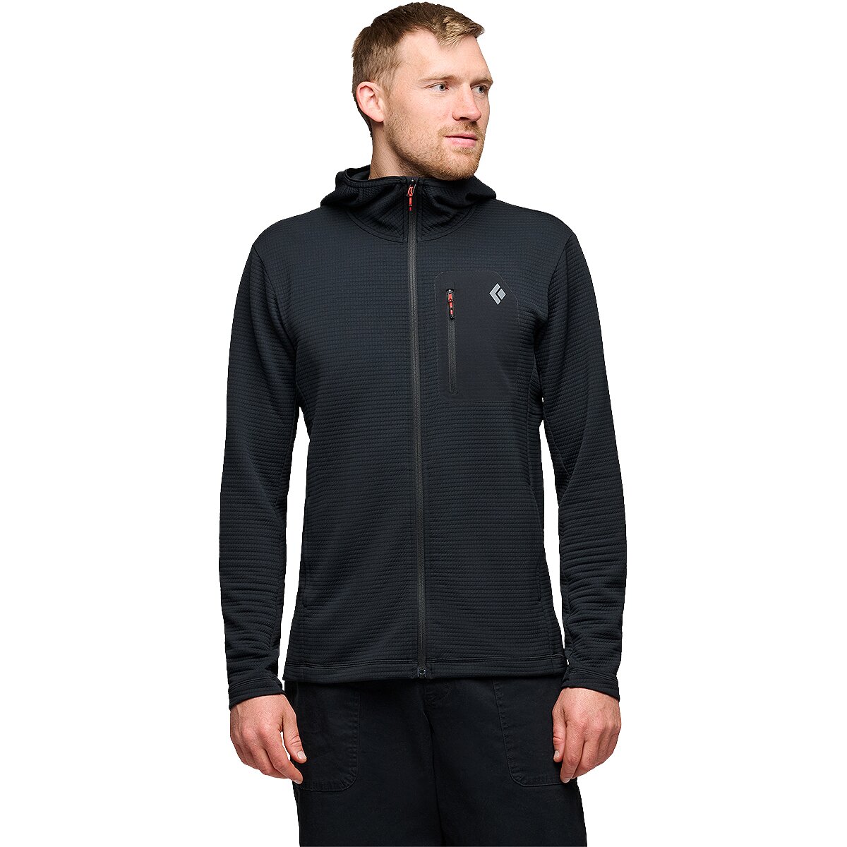 Image of Black Diamond Diverge Full-Zip Hoodie - Men's Black, L