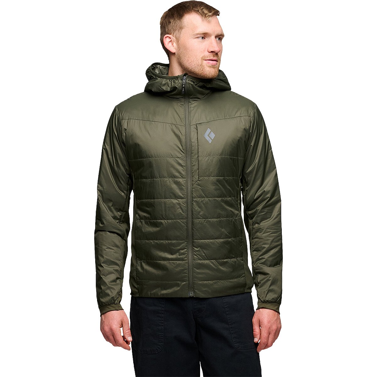 Image of Black Diamond Solution 1.0 Hoodie - Men's Dark Moss, XL